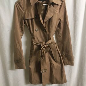 Tan express trench coat